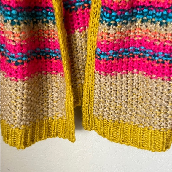 Natural life colorful striped knit cardigan - Picture 4 of 9